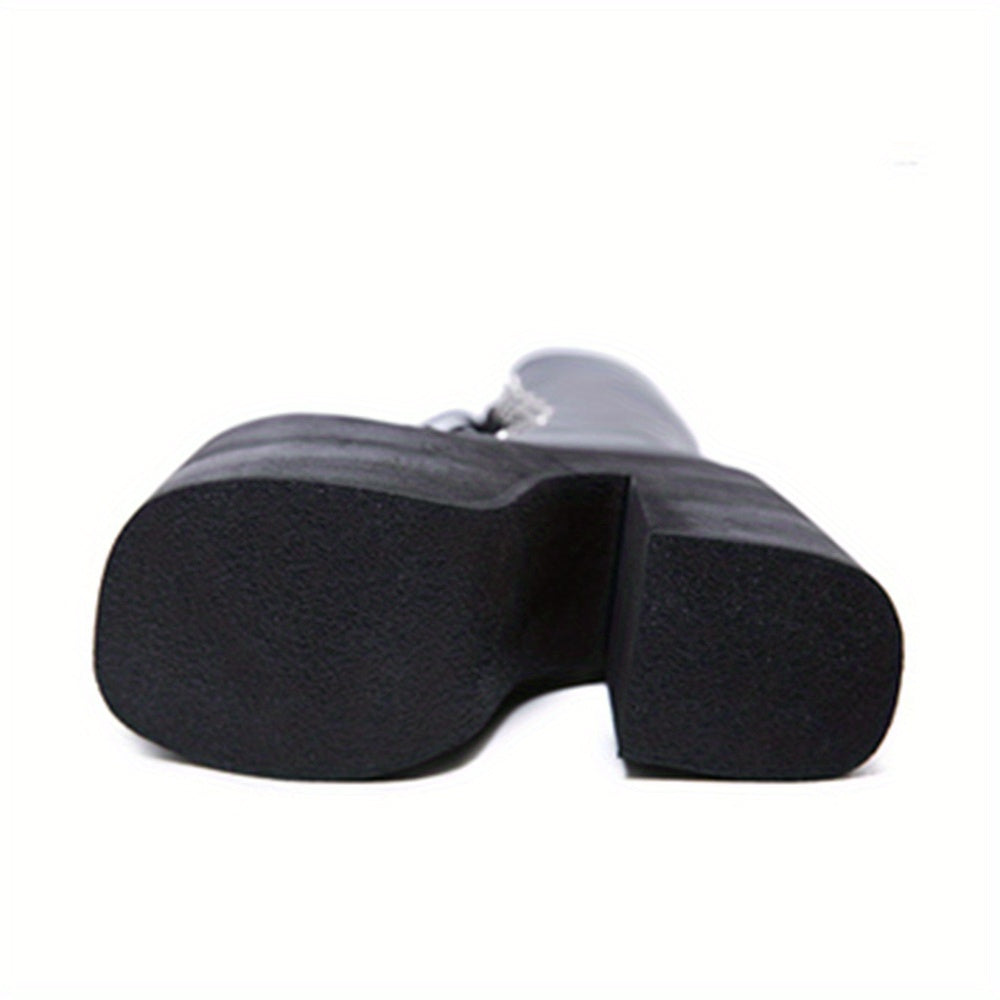 Side Zipper Platform Boots