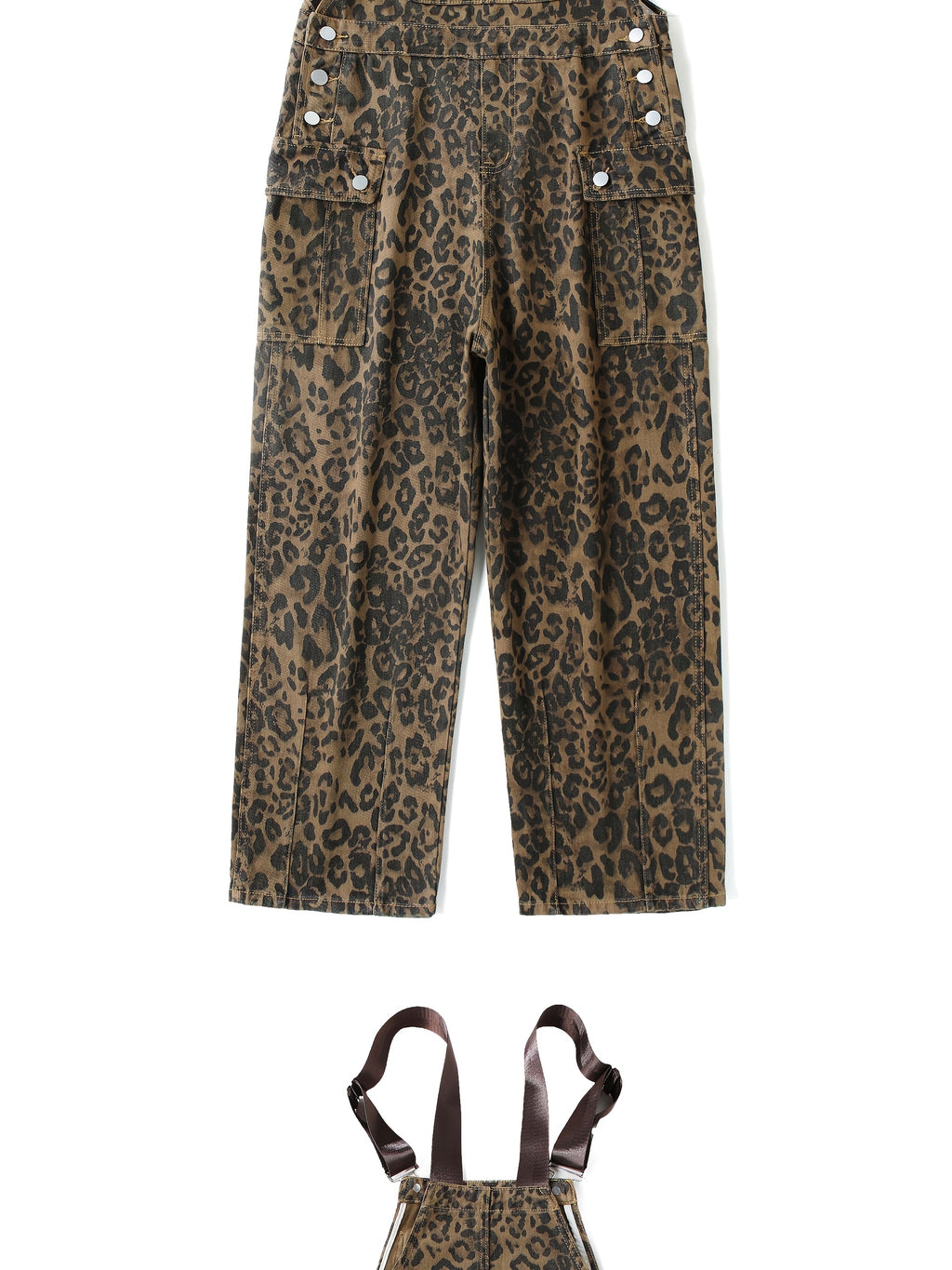 Oversized Wide-Leg Denim Jumpsuit