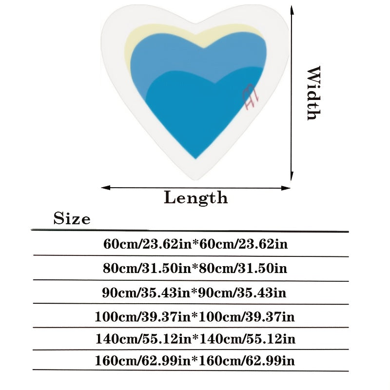 Heart-Shaped Pool Creative Mat