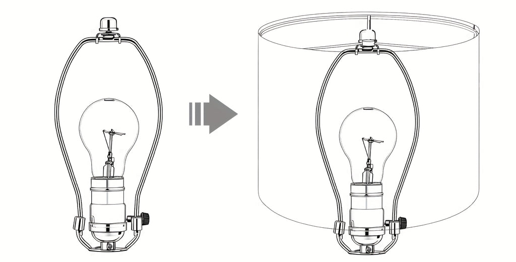 Drum Shaped Leopard Print Lampshade Set