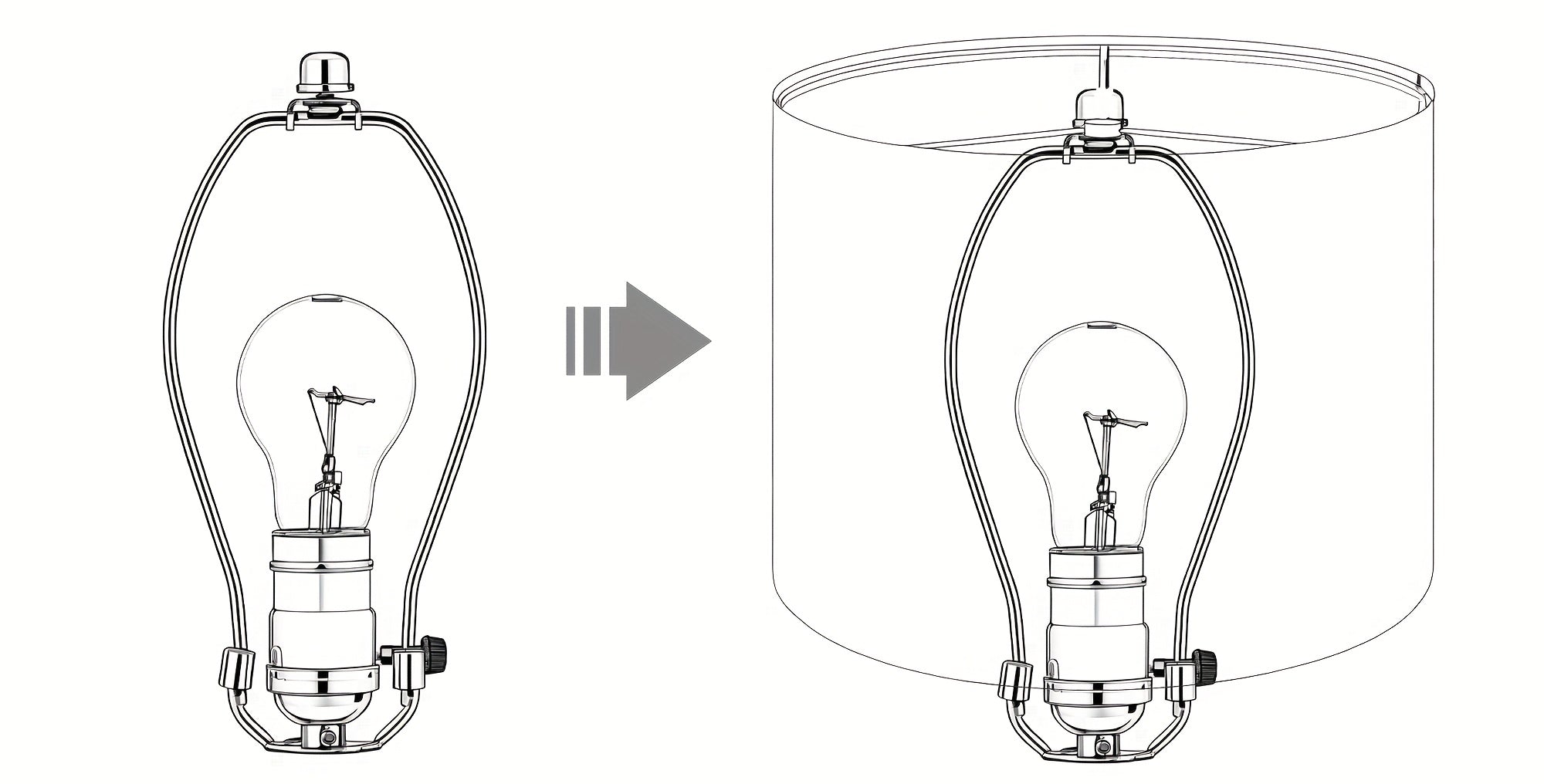 Drum Shaped Leopard Print Lampshade Set