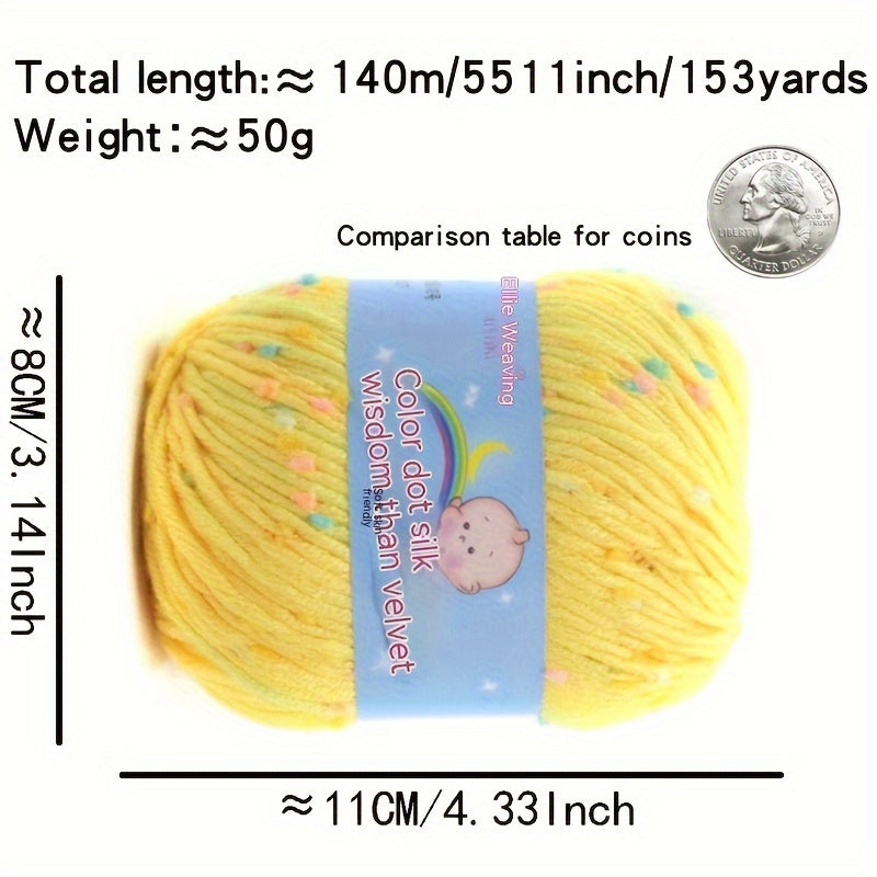 5rolls/0.55lb Color Dot Fleece Ball
