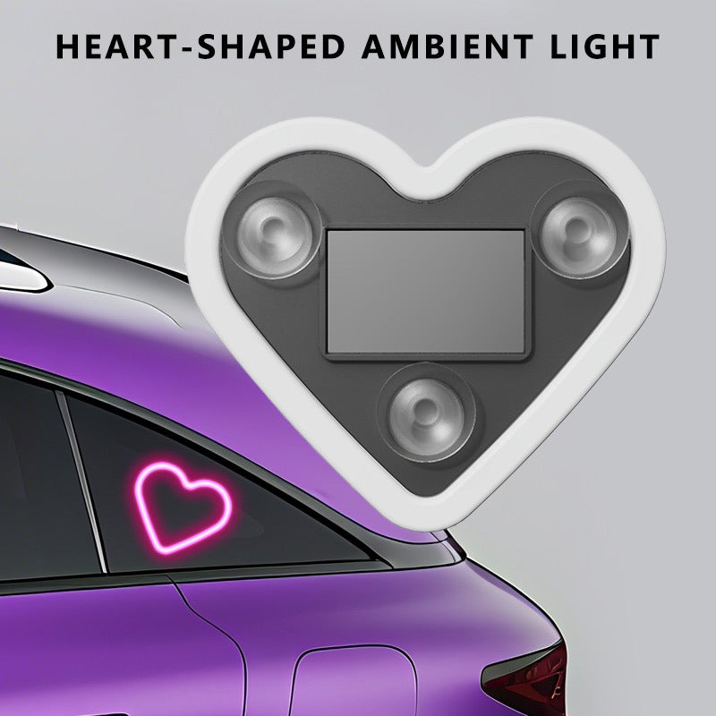 {2pcs} Car Interior Neon Heart Lights