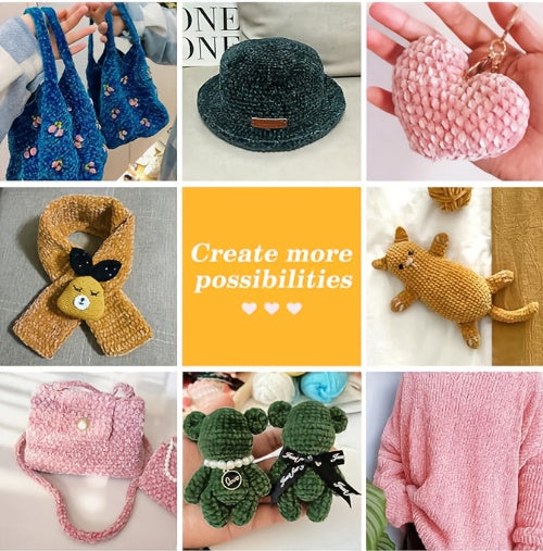 {4pcs} 400g/14.1oz Ultra Soft Fleece Yarn