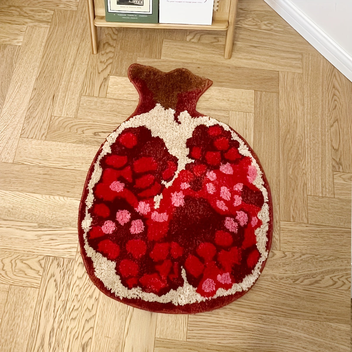 Pomegranate Fruit Shape Bath Rug
