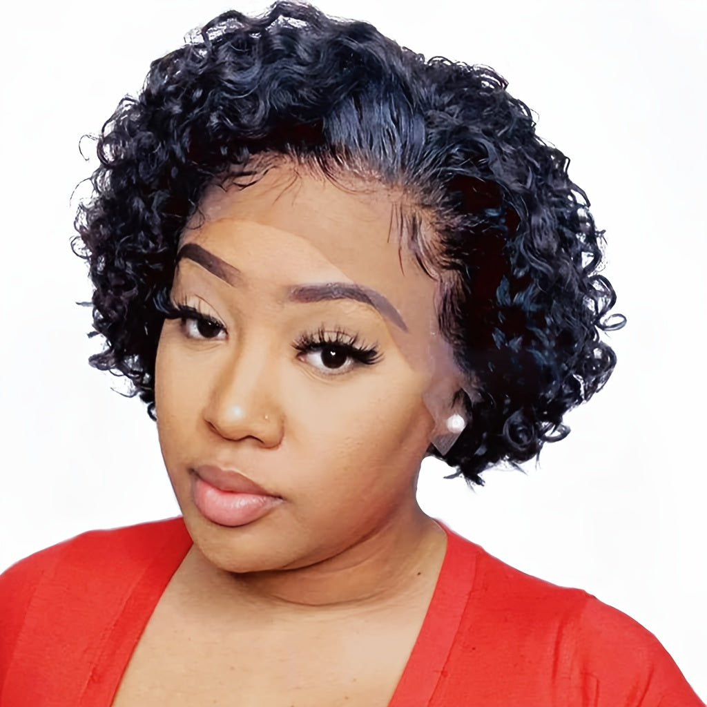 Deep Curly Short Pixie Bob Wig