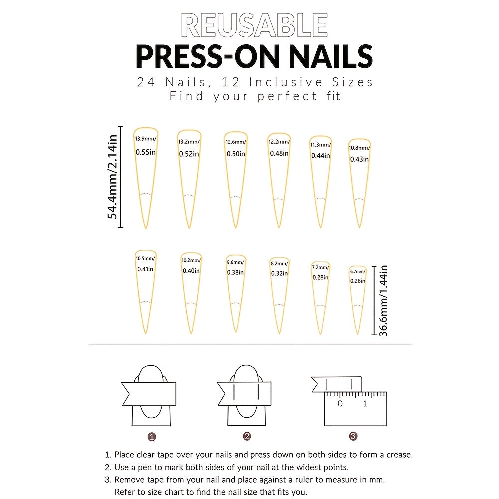 Shimmery Press On Nails