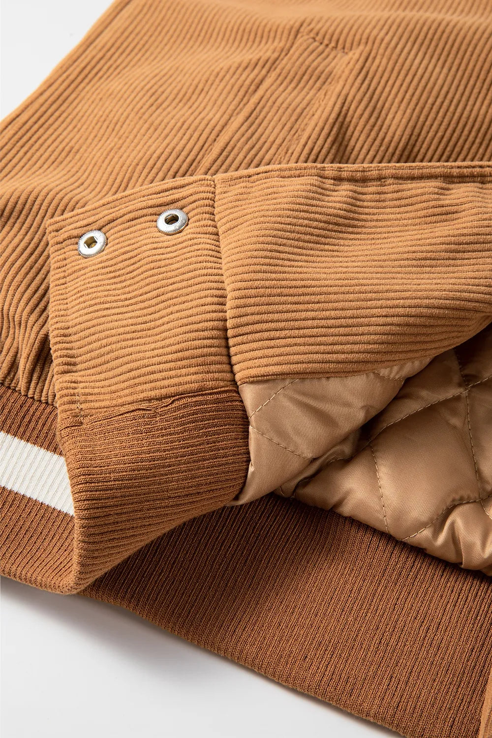 Cord and Sherpa Varsity Jacket