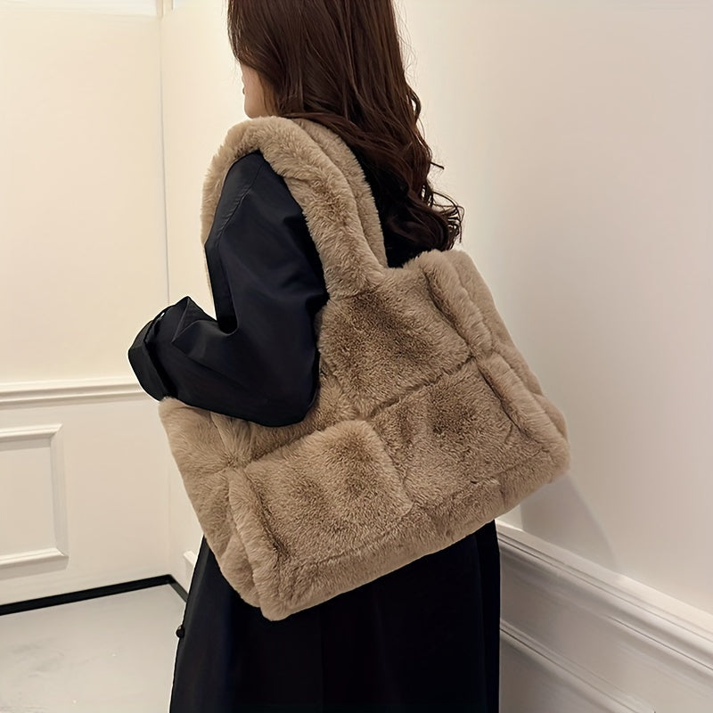 Faux Fur Shoulder Bag