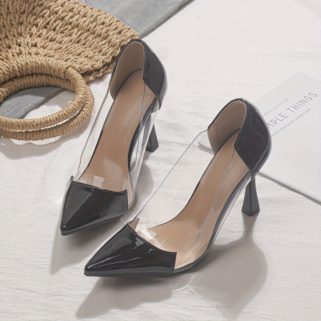 Pointed-Toe Stiletto High-Heel Shoes