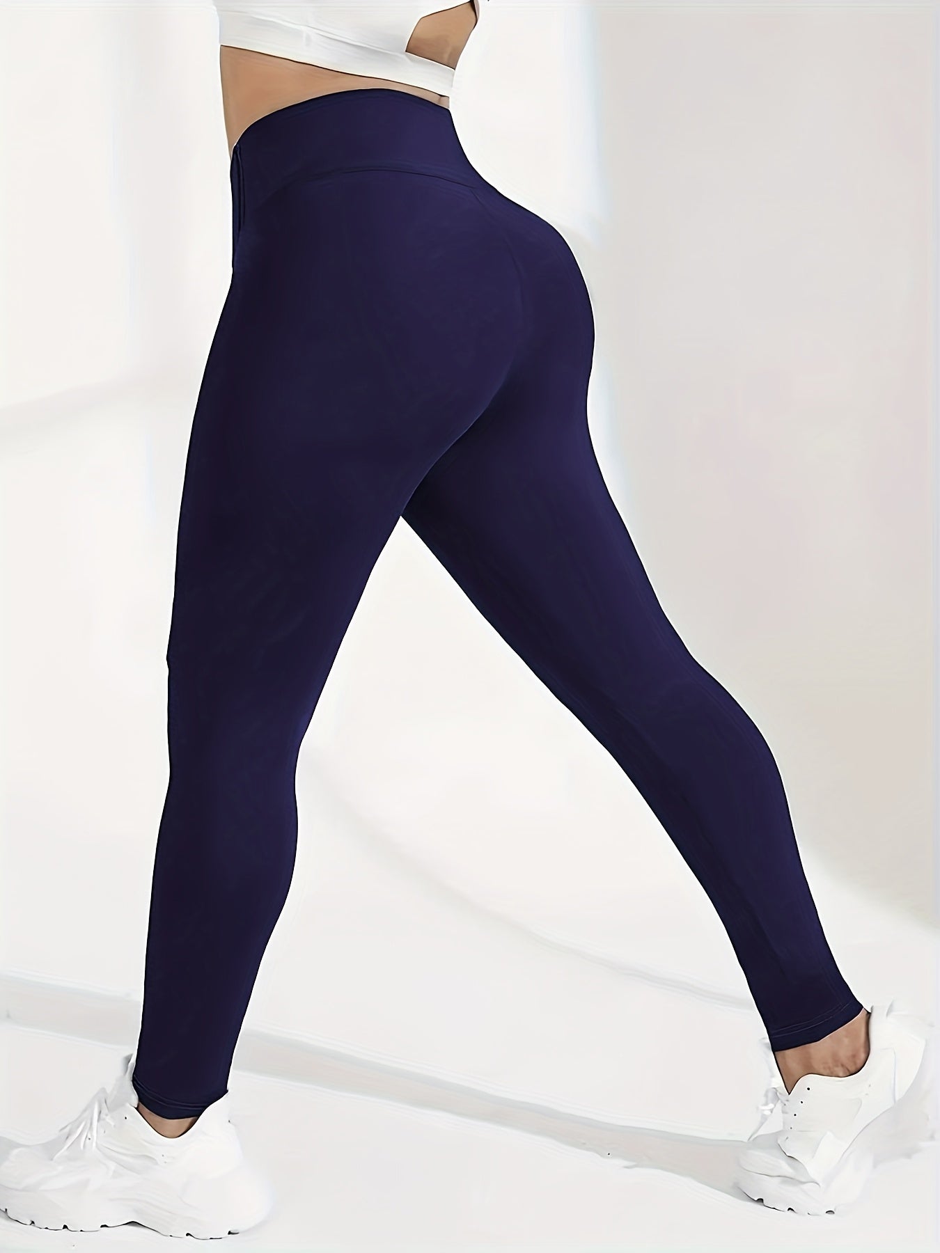 High-Waisted Stretchy Leggings with Mesh Panels & Zipper Detail
