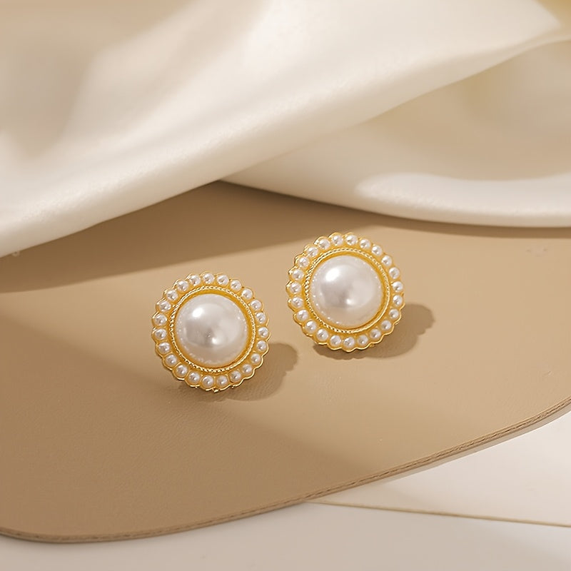 A Set of Five Pairs of Stylish Earrings in Wine Red