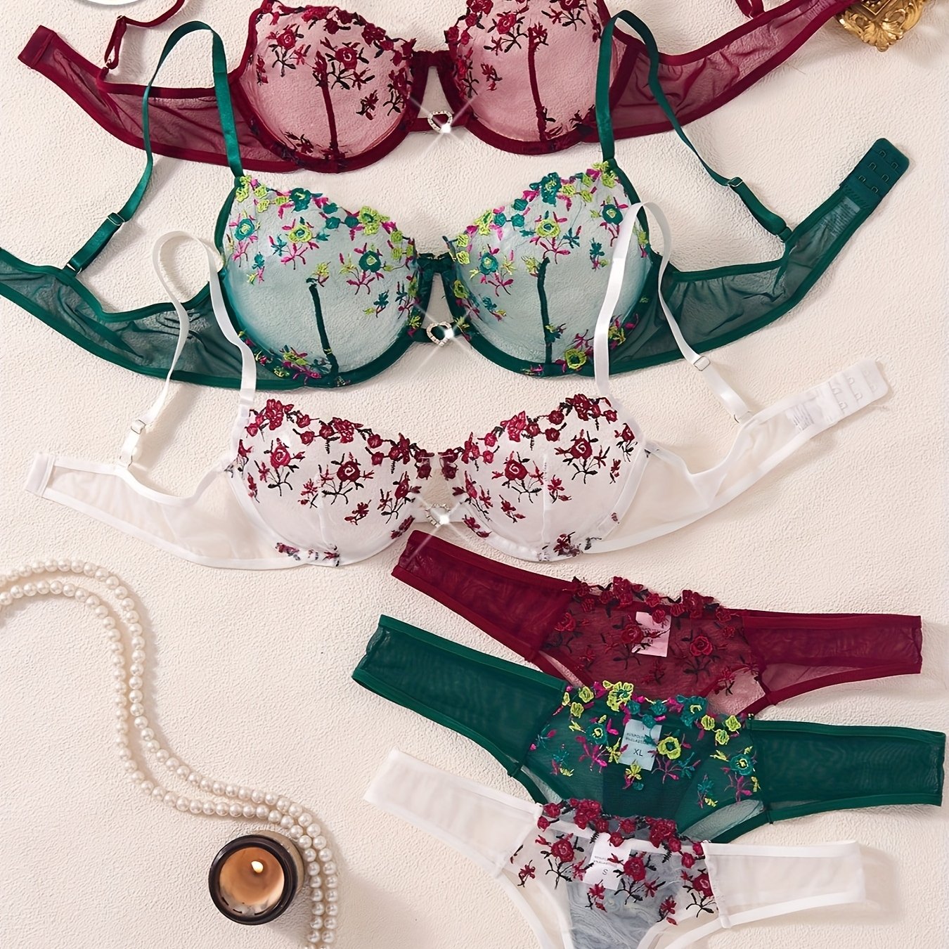 Sexy Lingerie Set {3pcs}