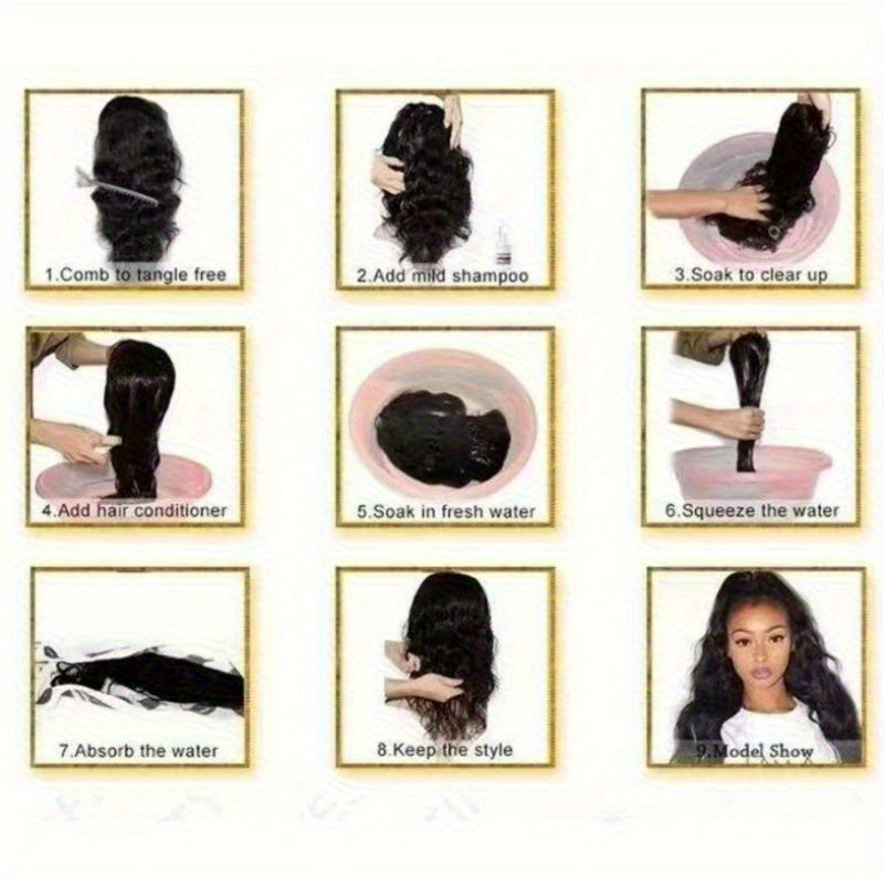 Elegant Black Curly Lace Front Wig