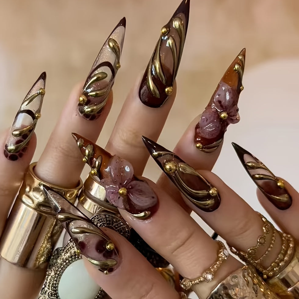 {10pcs} Handmade 3D Nail Extensions