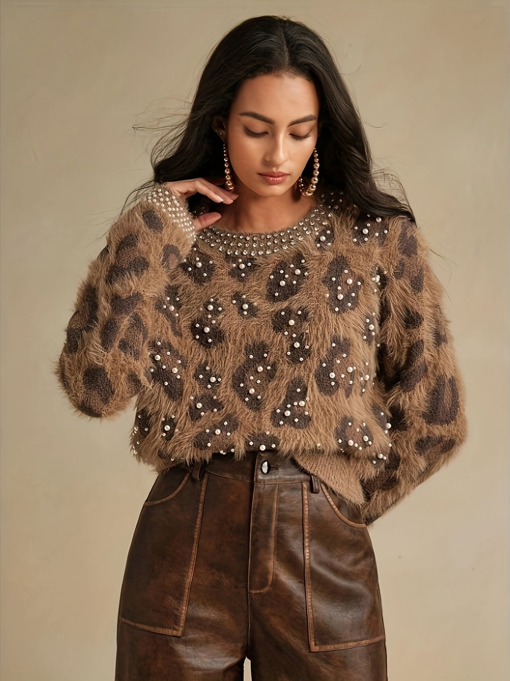 Luxurious Leopard Sweater