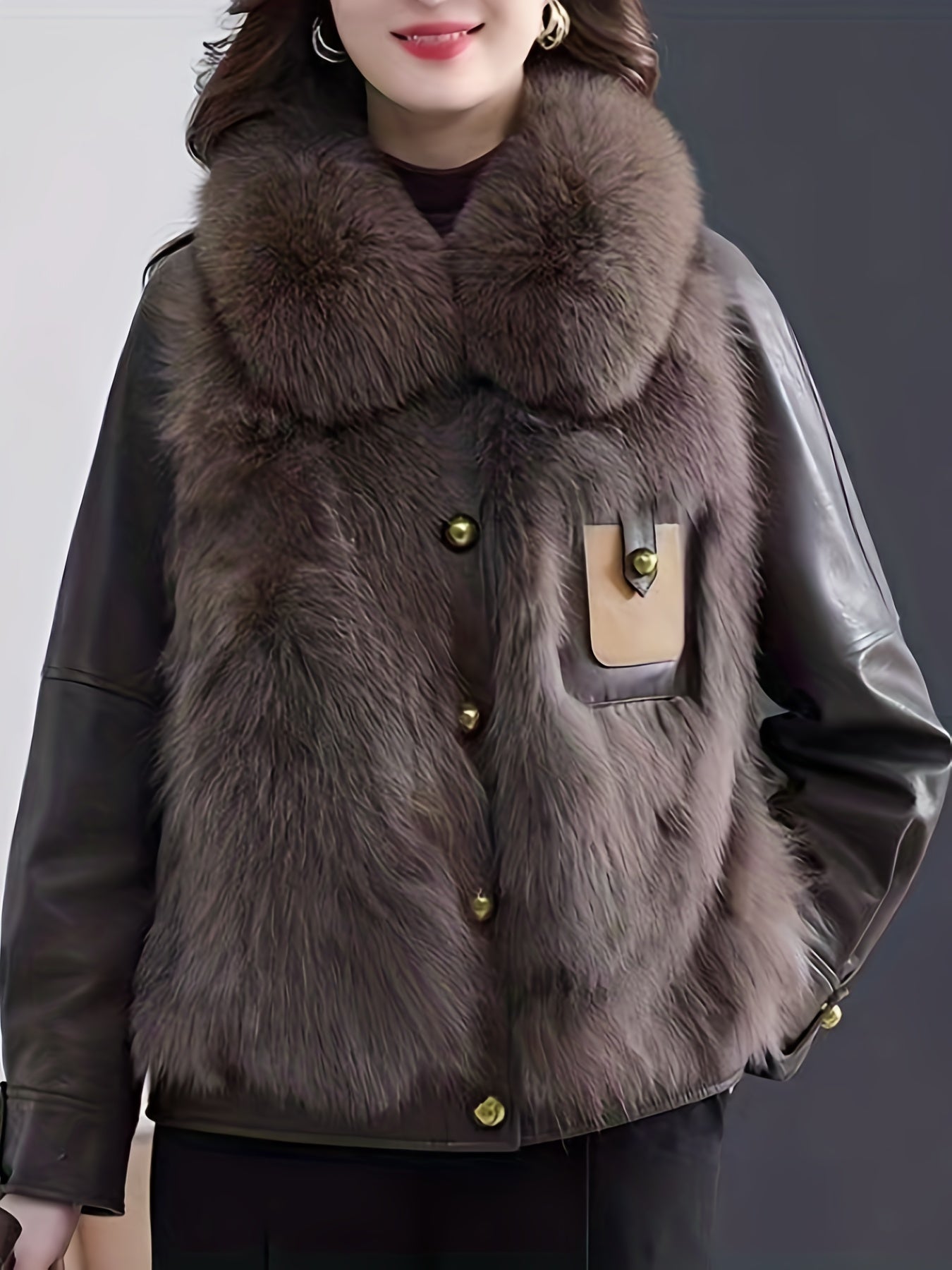 Faux Fur-Lined Jacket