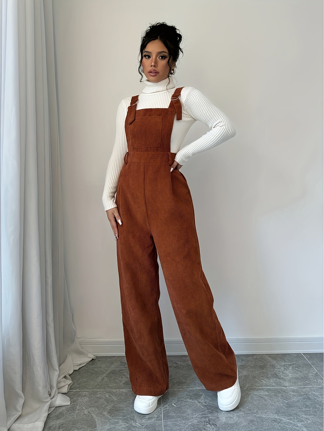 Non-Stretchy Corduroy-Like Overall