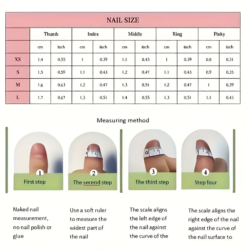 {10pcs} Gothic Press On Nails Set