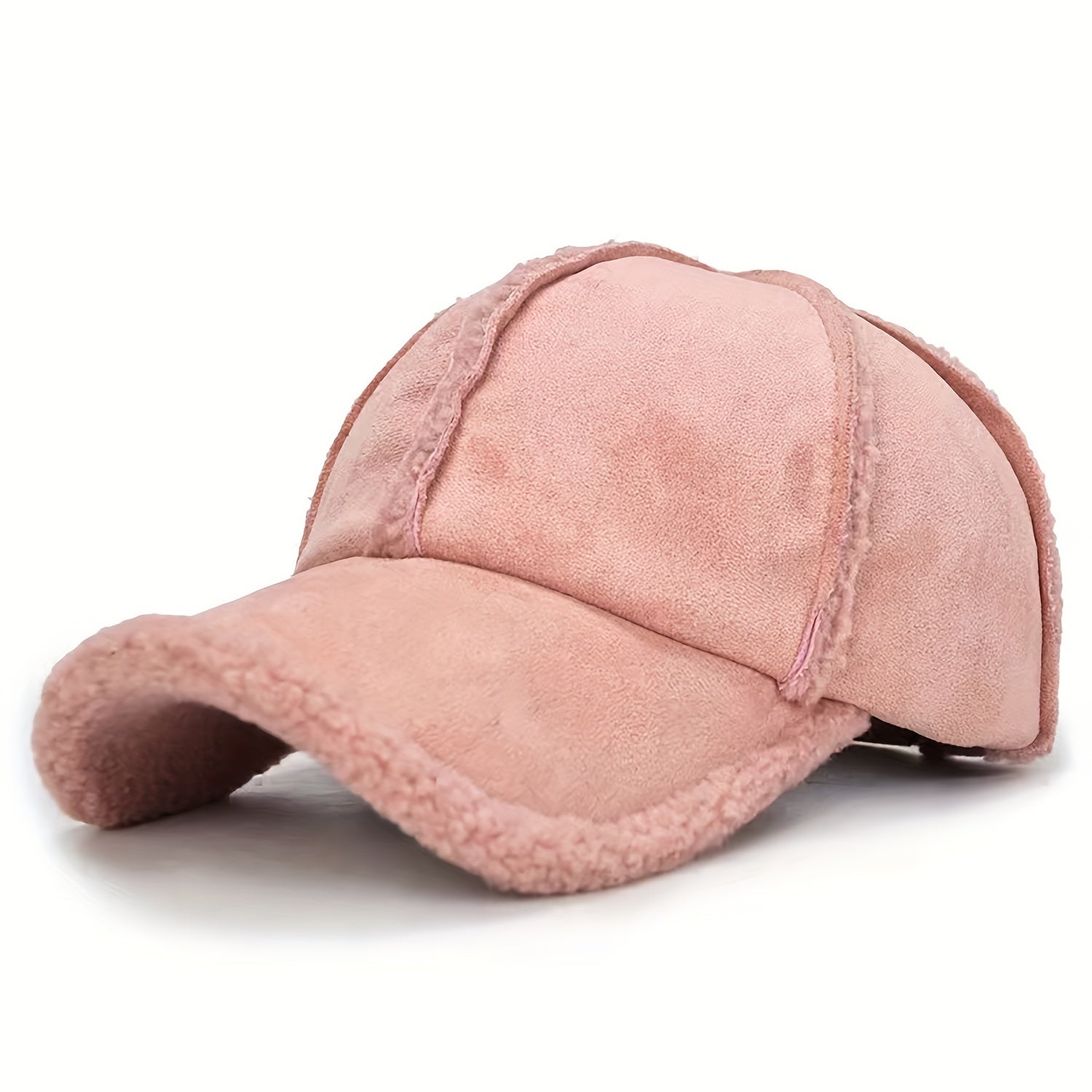 Polyester Baseball Cap with Imitation Lamb Lining