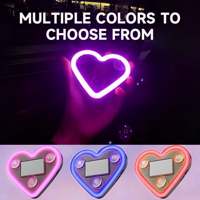 {2pcs} Car Interior Neon Heart Lights