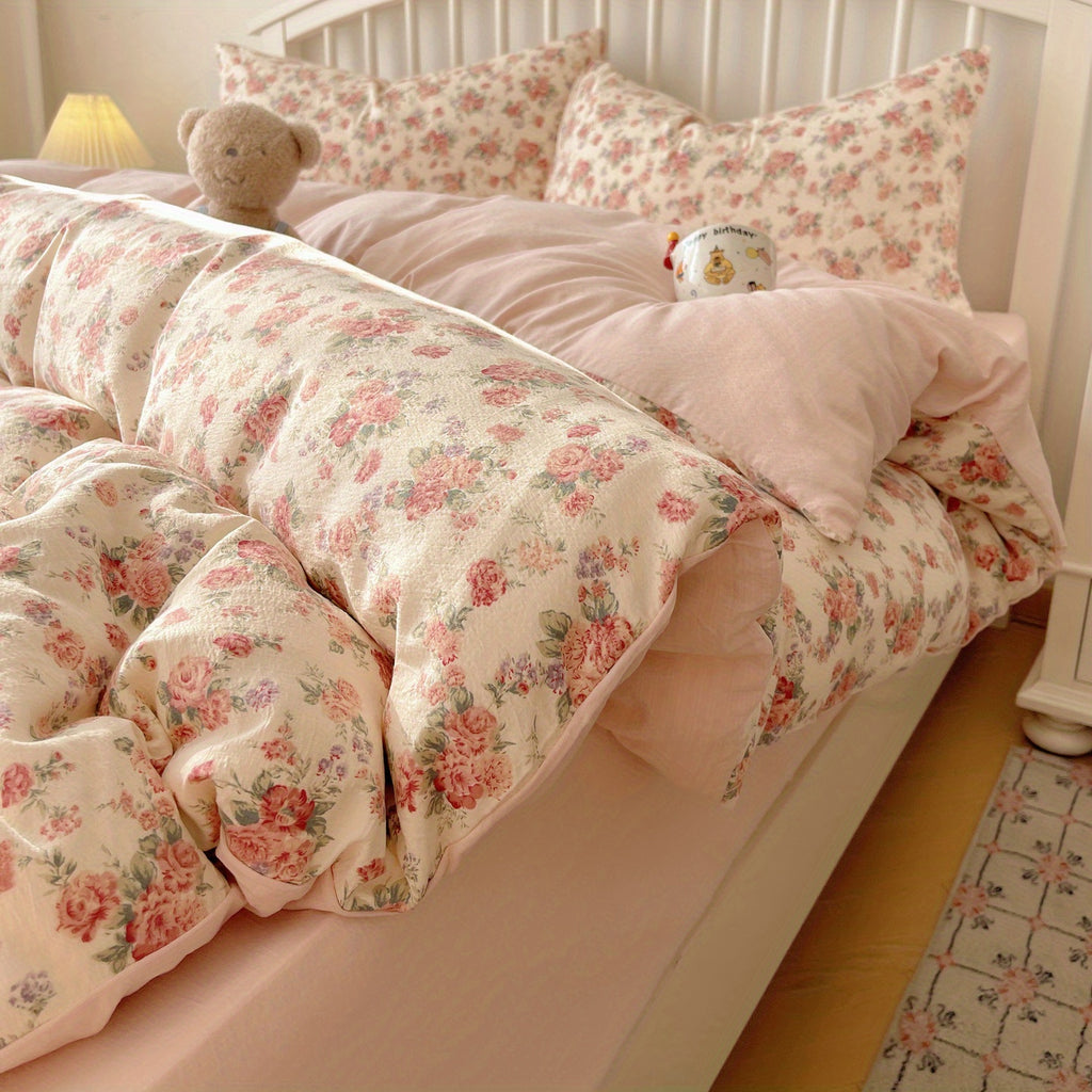 Rose Floral Bedding Set