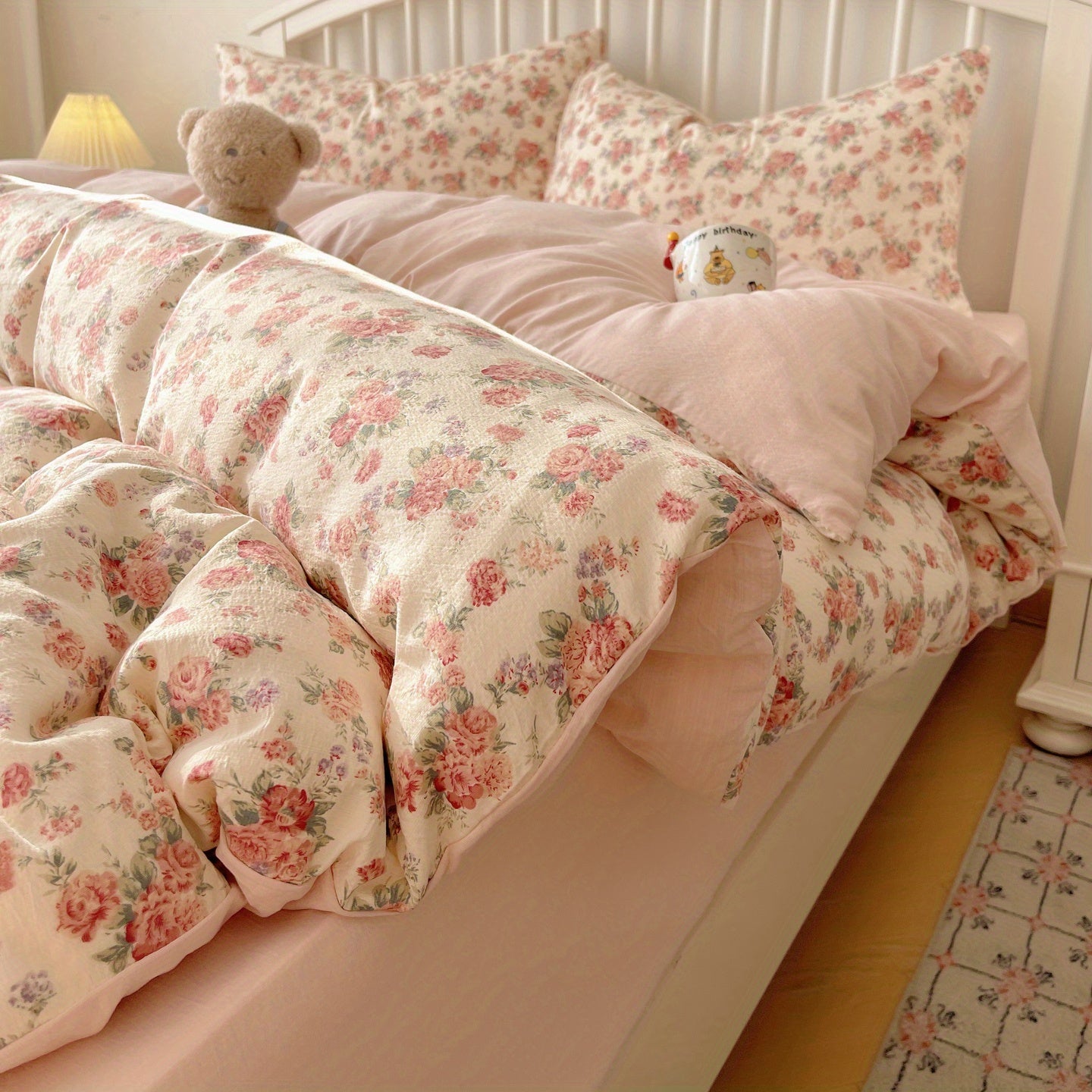 Rose Floral Bedding Set