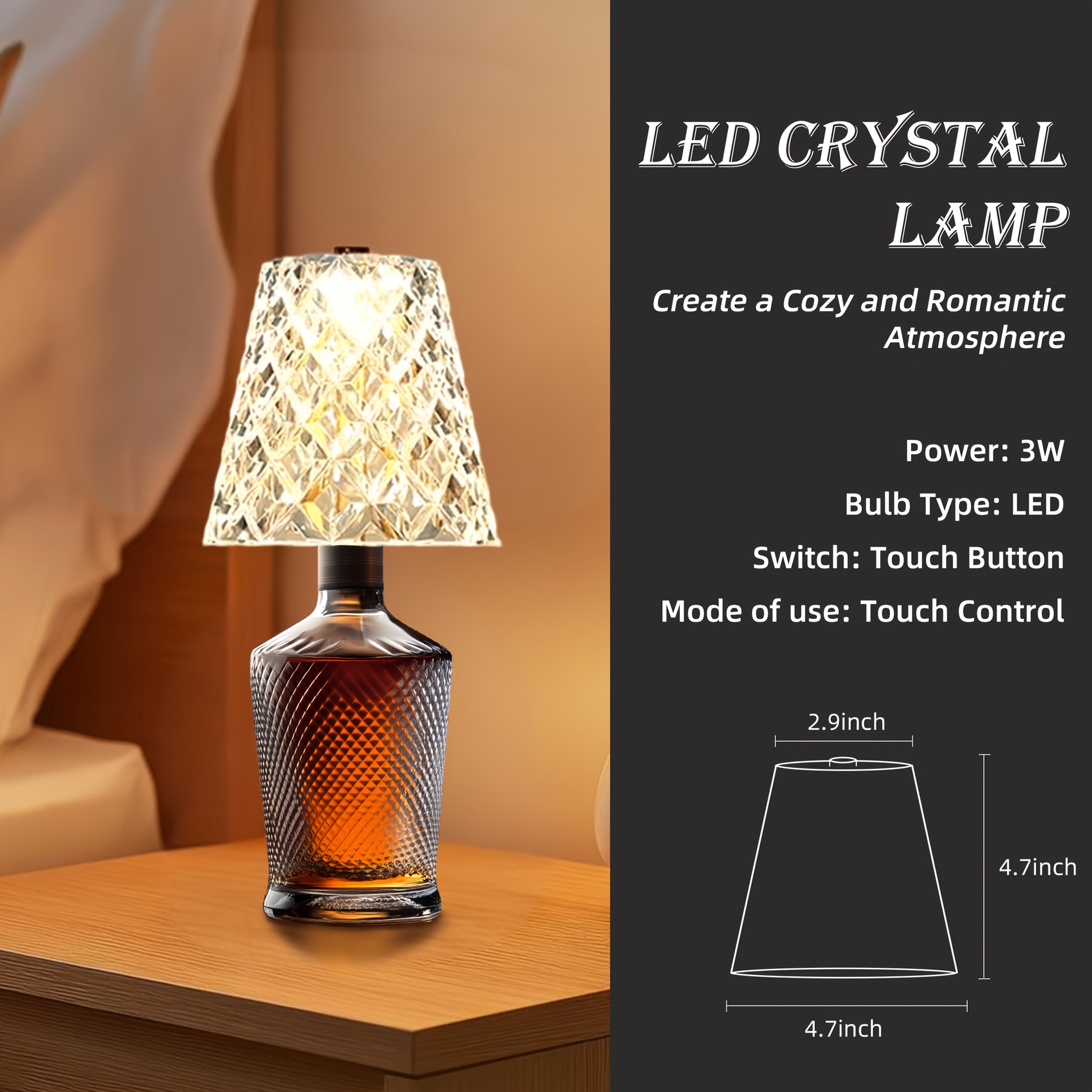 LED Bottle Lampshade
