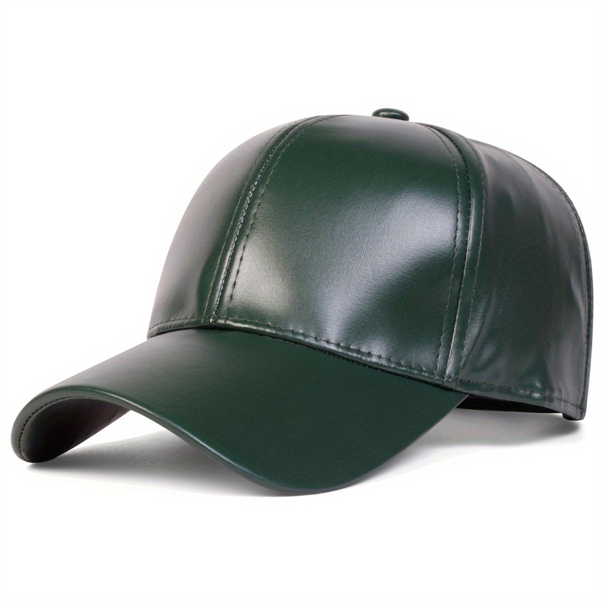 Faux Leather Baseball Cap