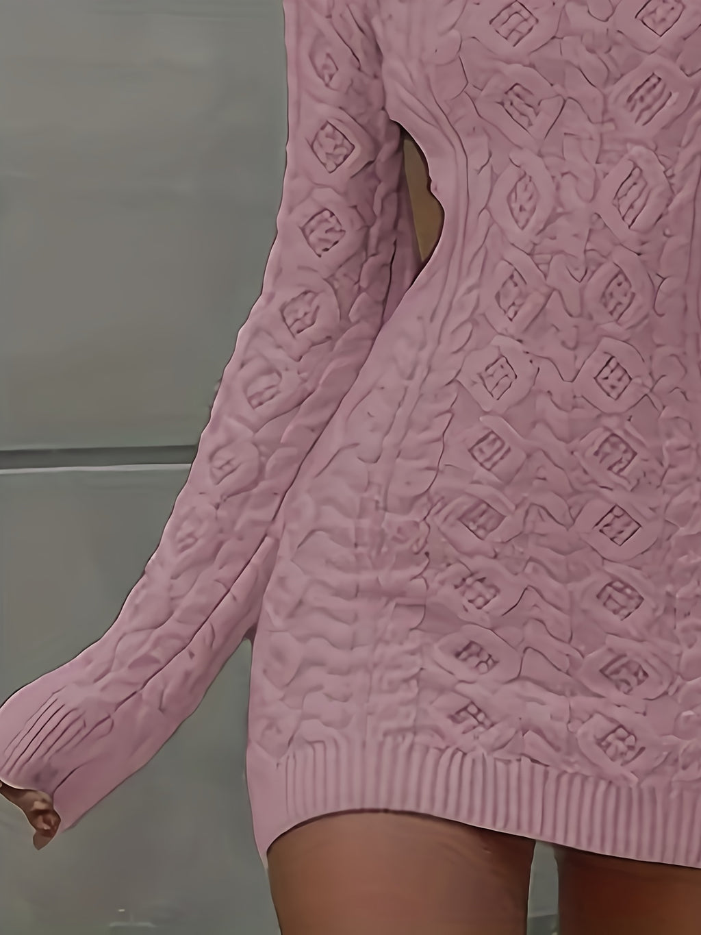 Backless Sweater Dress