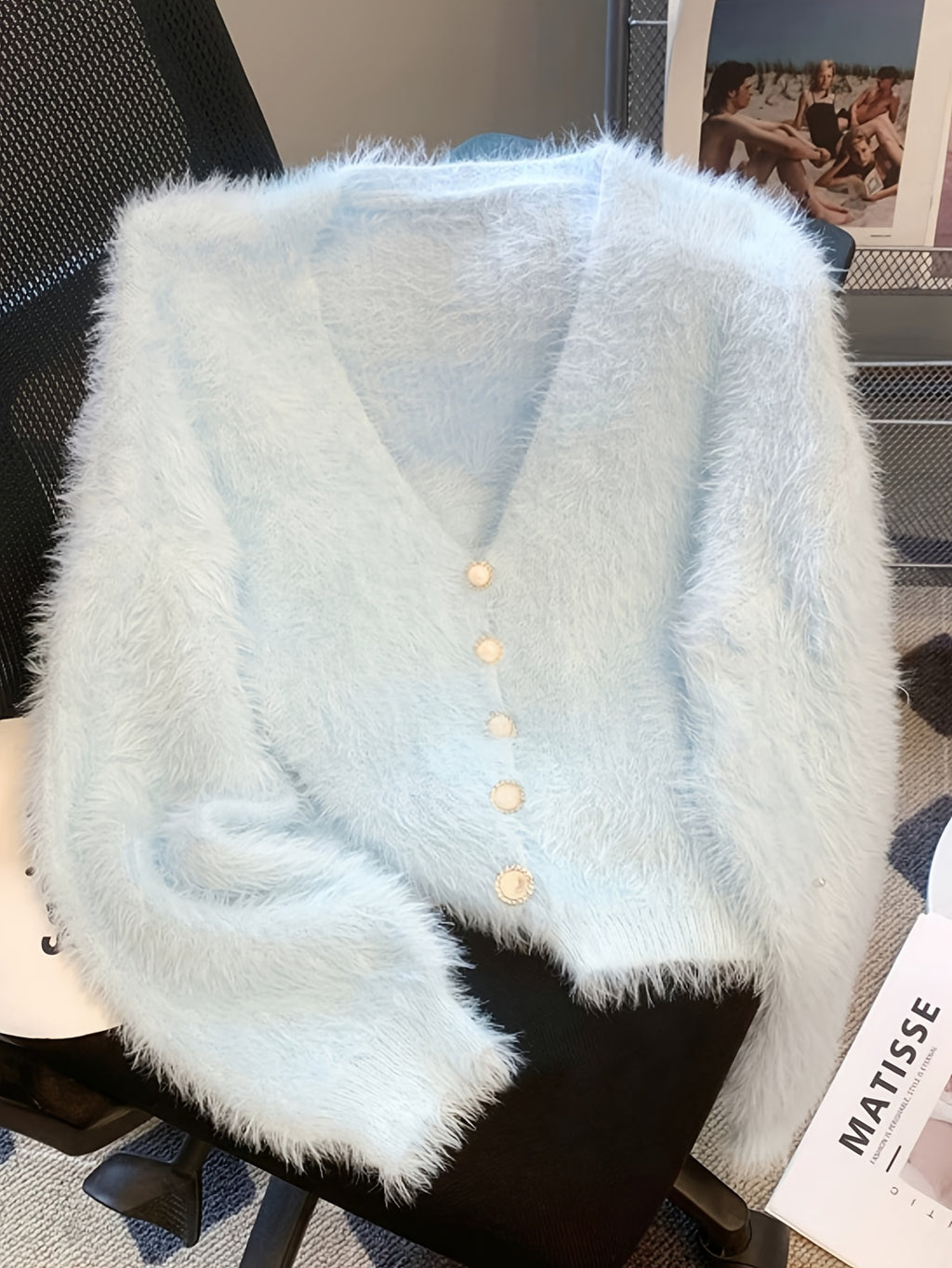 V-Neck Soft Cardigan