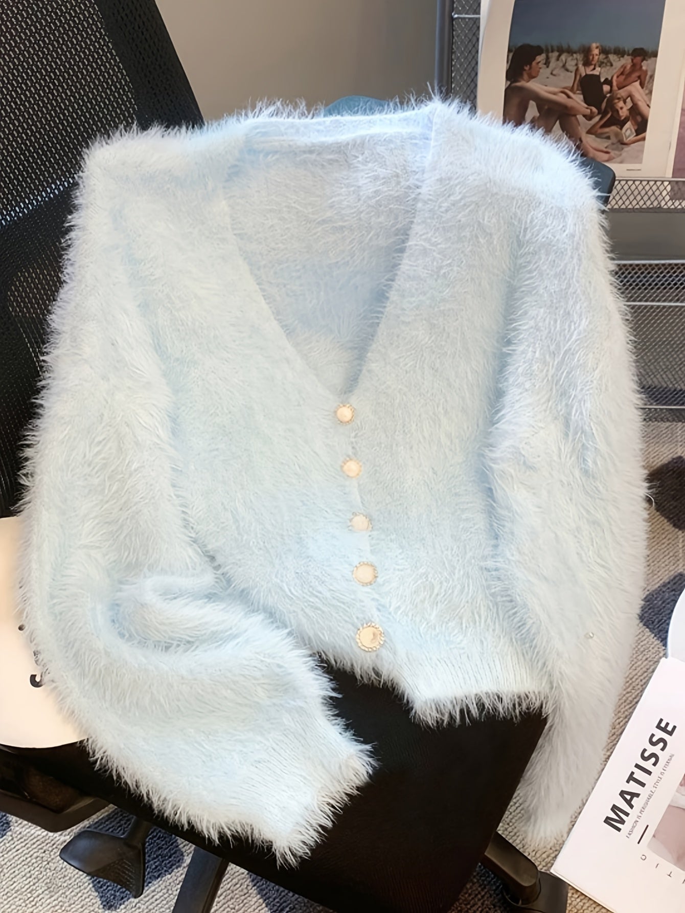 V-Neck Soft Cardigan