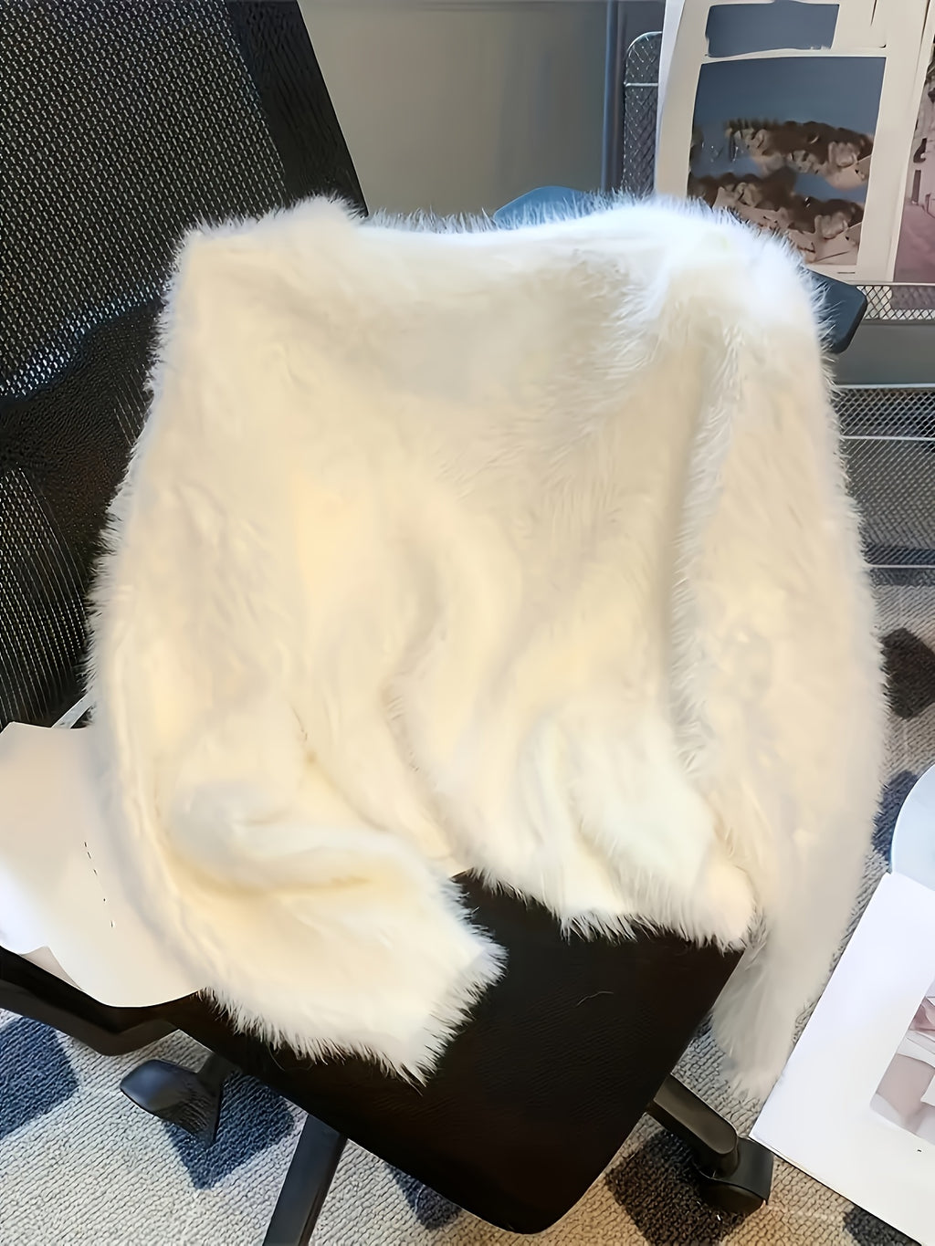 Faux Mink Cardigan