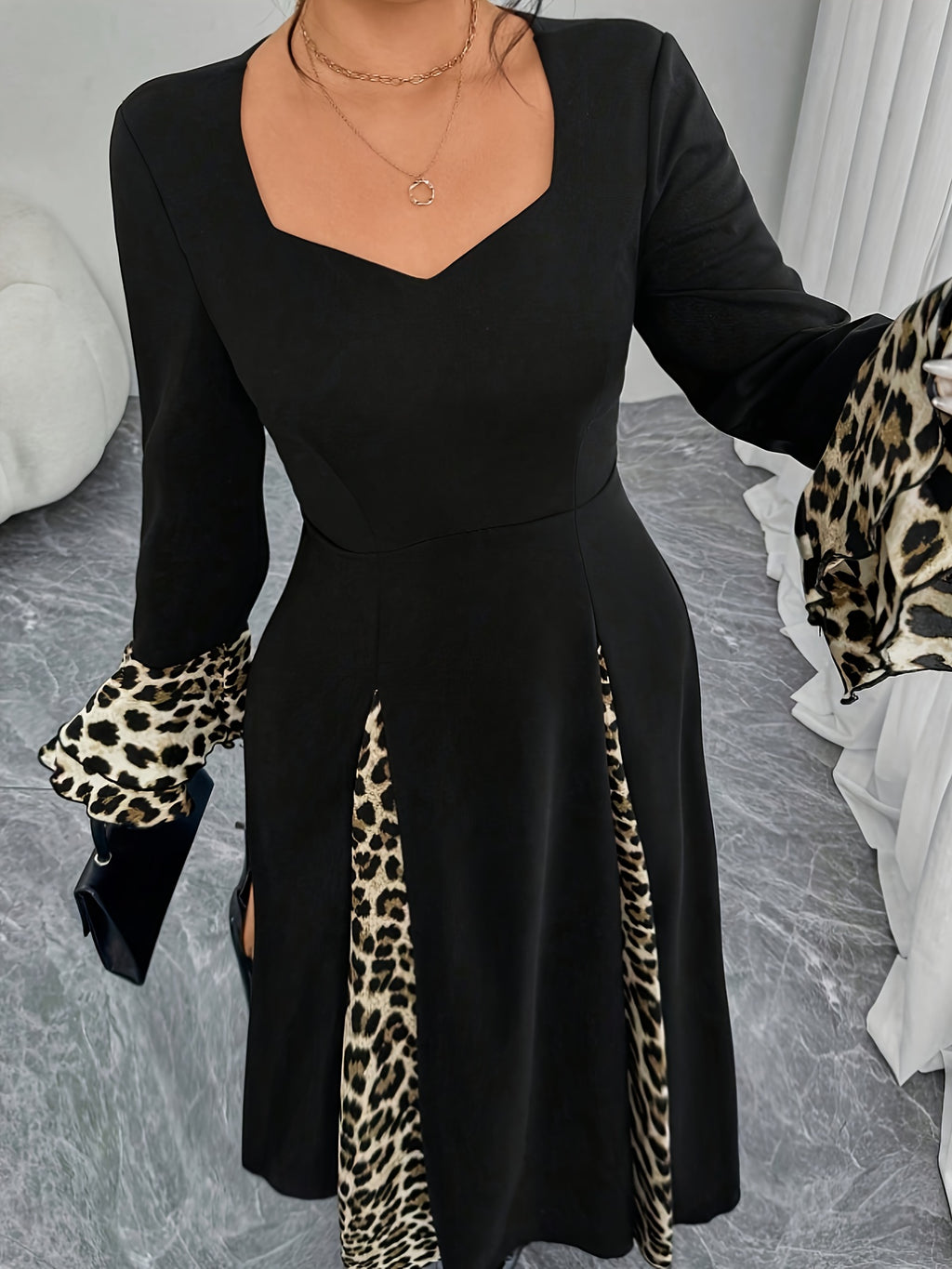 Leopard Print Mermaid Dress