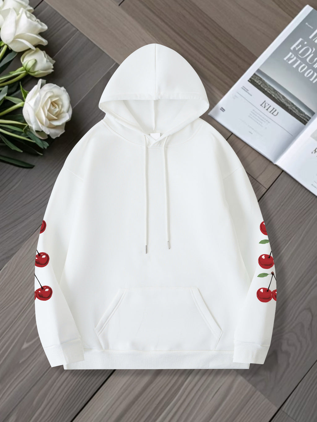 Cherry Print Hoodie