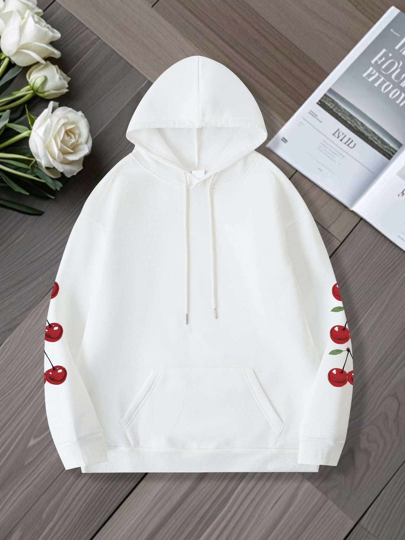 Cherry Print Hoodie