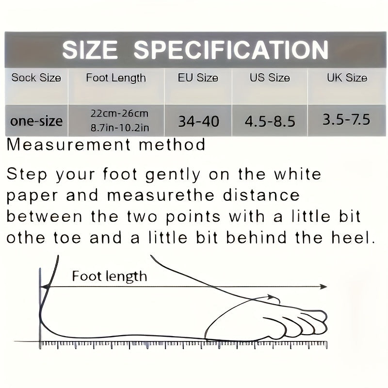 Non-Slip Mid-Calf Socks with Adjustable Strap & Bow Ribbon