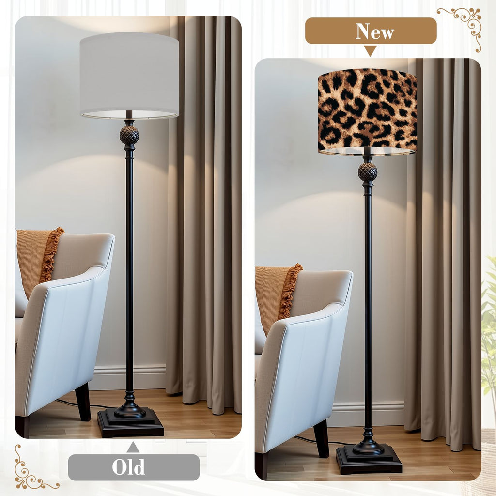 {2 Pack} Leopard Lampshades