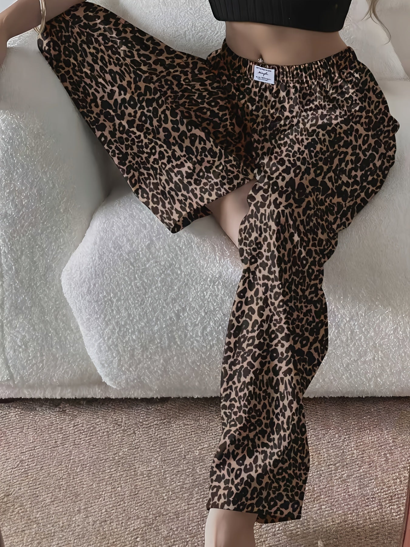 Leopard Print Lounge Pants
