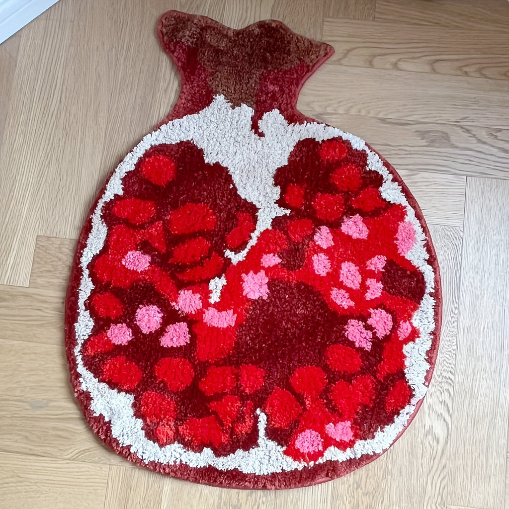 Pomegranate Fruit Shape Bath Rug