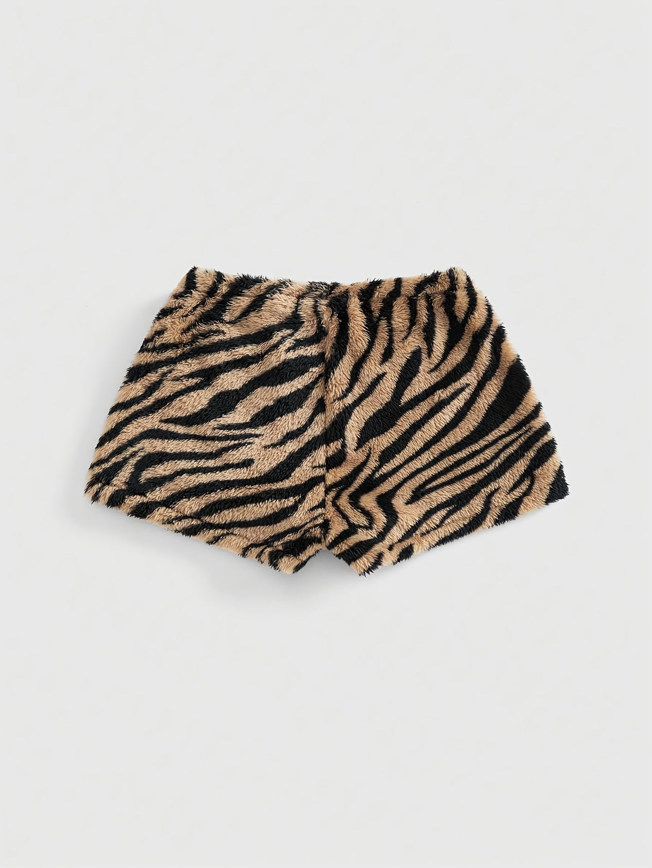 Leopard Print Fluffy Shorts