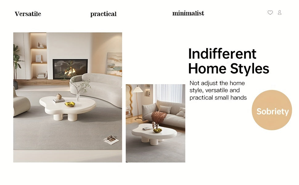 Modern White Cloud Tea Table