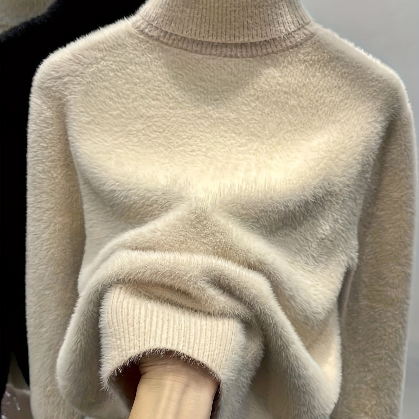 Faux Fur Turtleneck