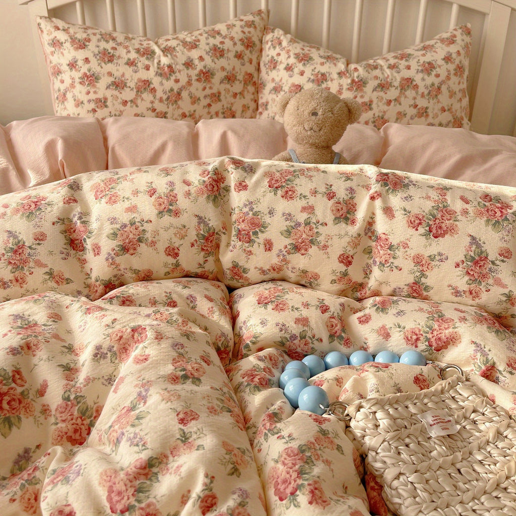 Rose Floral Bedding Set