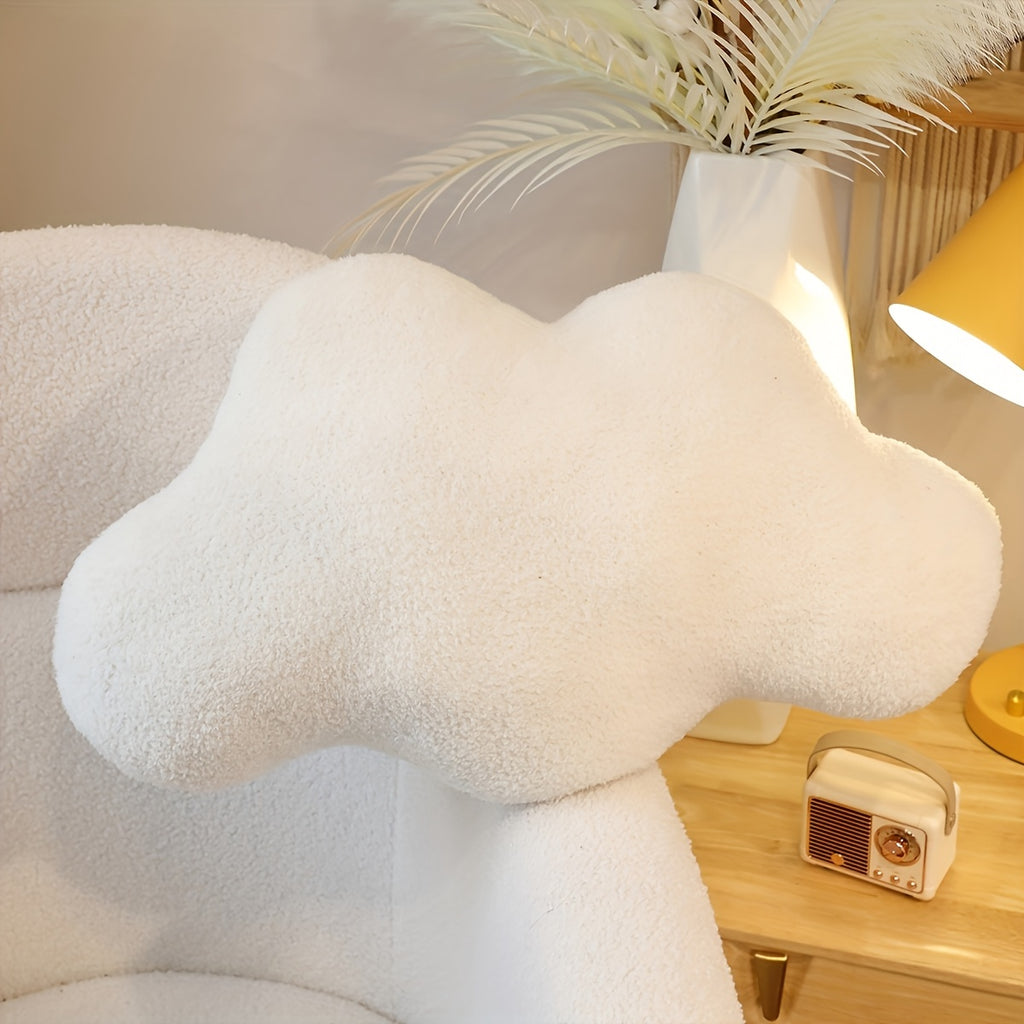 Extra-Soft Plush Cloud-Shaped Throw Pillow