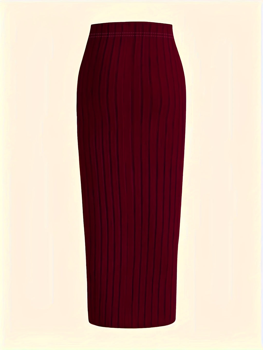 High-Waisted Stretch Pencil Skirt Set