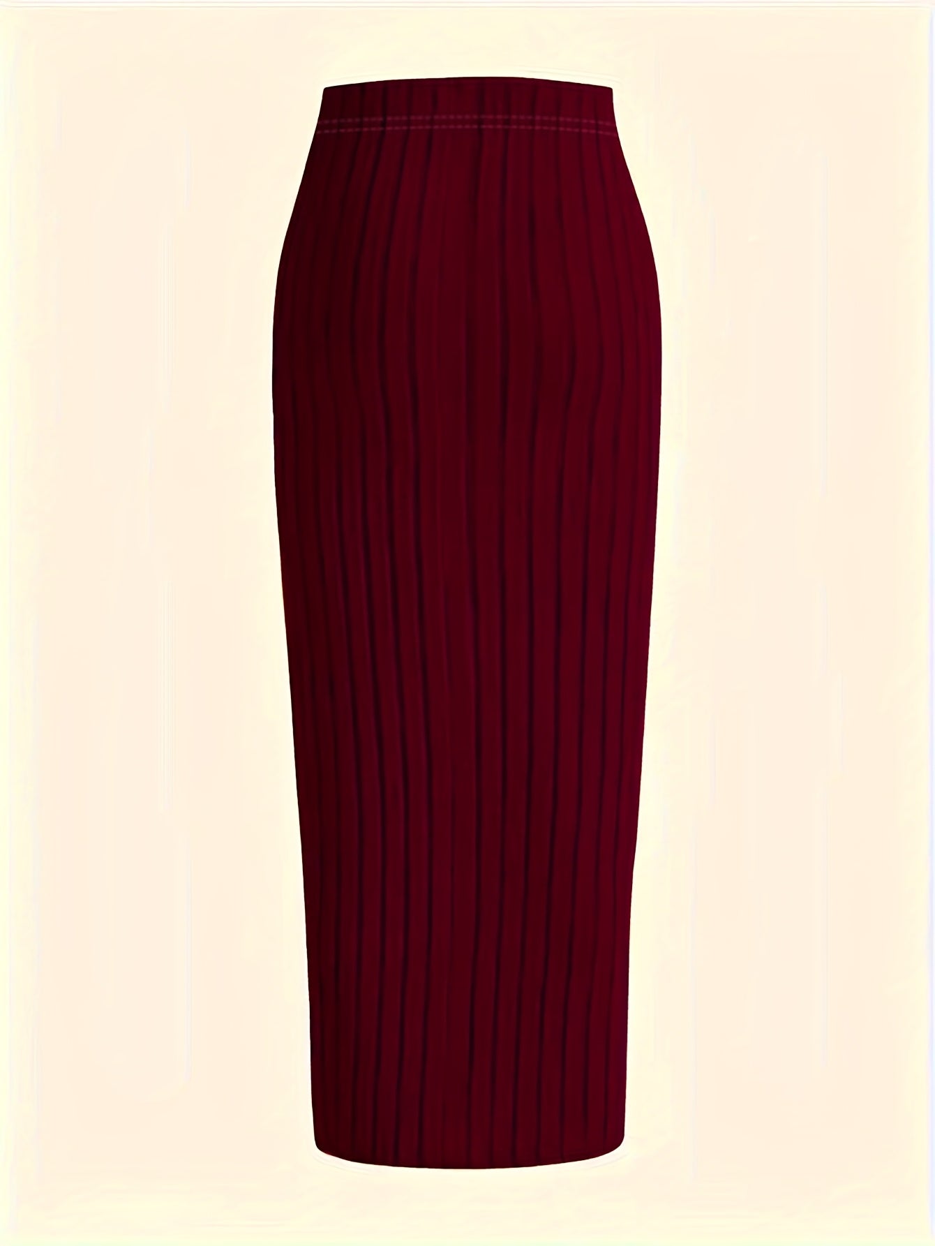 High-Waisted Stretch Pencil Skirt Set