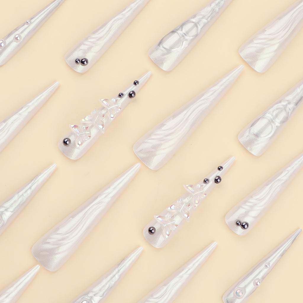 Shimmery Press On Nails