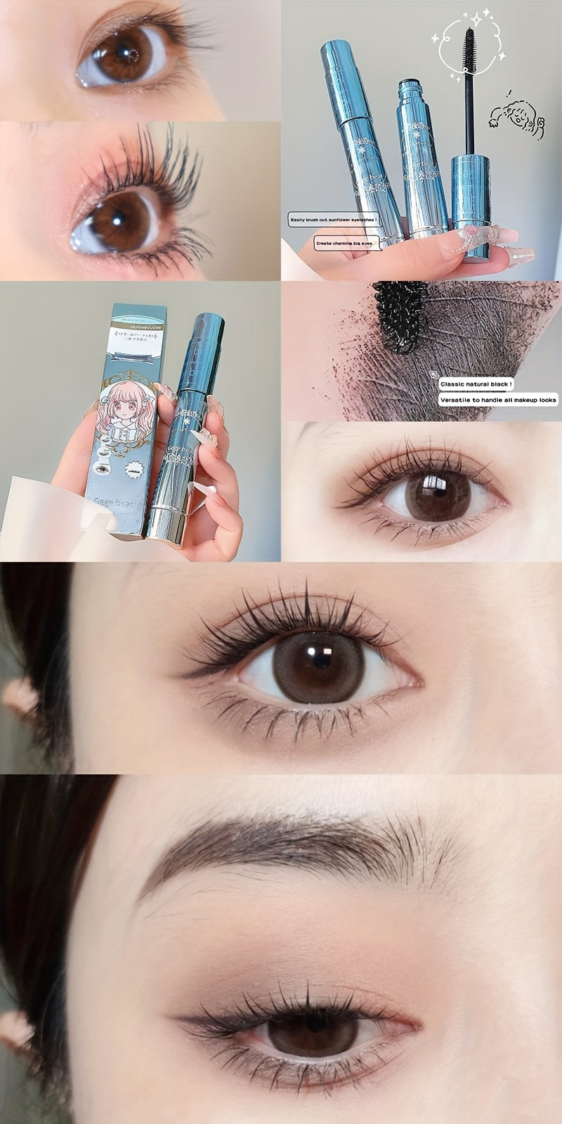 Long-Lasting Waterproof & Smudge-Proof Mascara