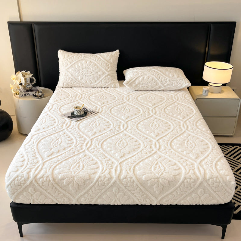 Jacquard Velvet Fitted Sheet